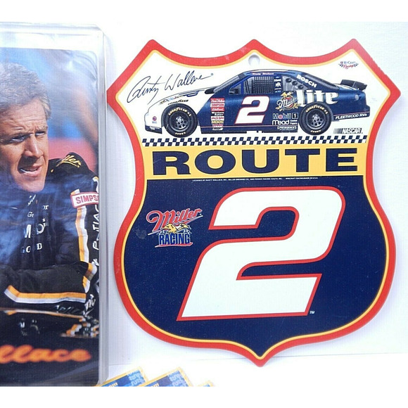 Rusty Wallace Driver Card Lot Oversize Card 8x10, Wall Plaque, Career Sheet 1994 - Picture 8 of 9